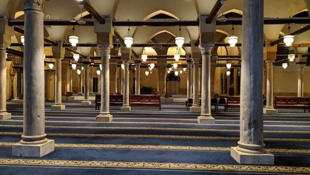 Inside the Al-Azhar Mosque